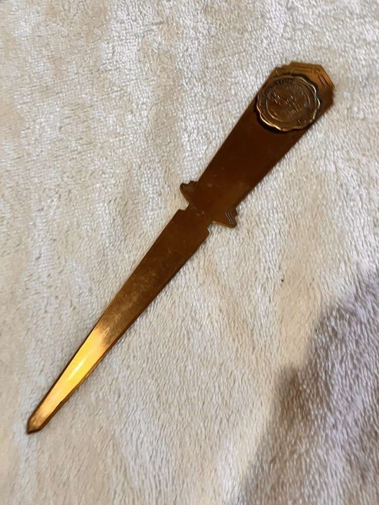 Vintage Yellowstone National Park Copper Letter Opener
