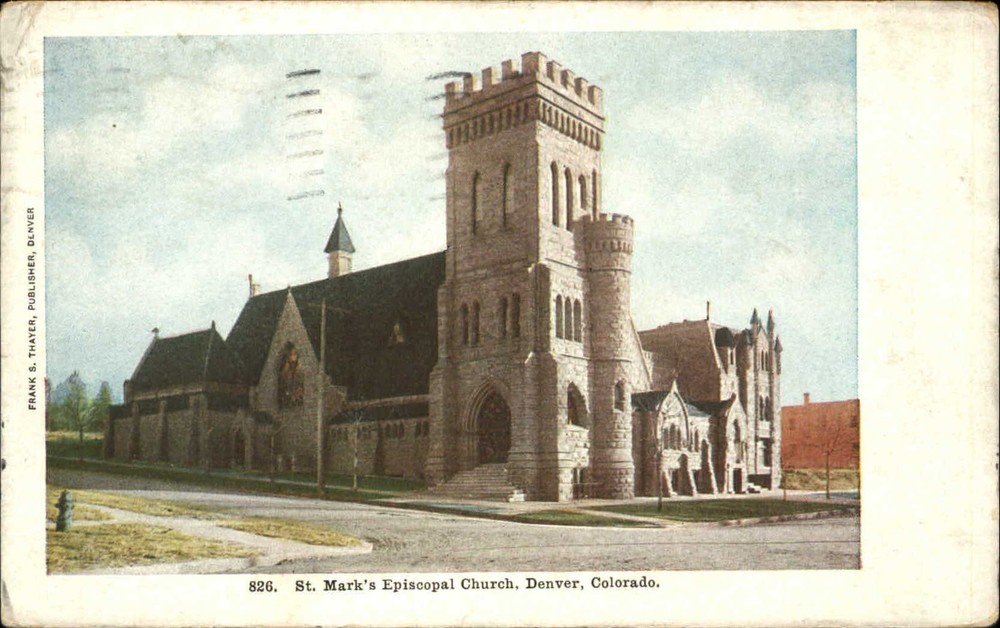 St. Mark's Episcopal Church Denver Colorado CO mailed 1908