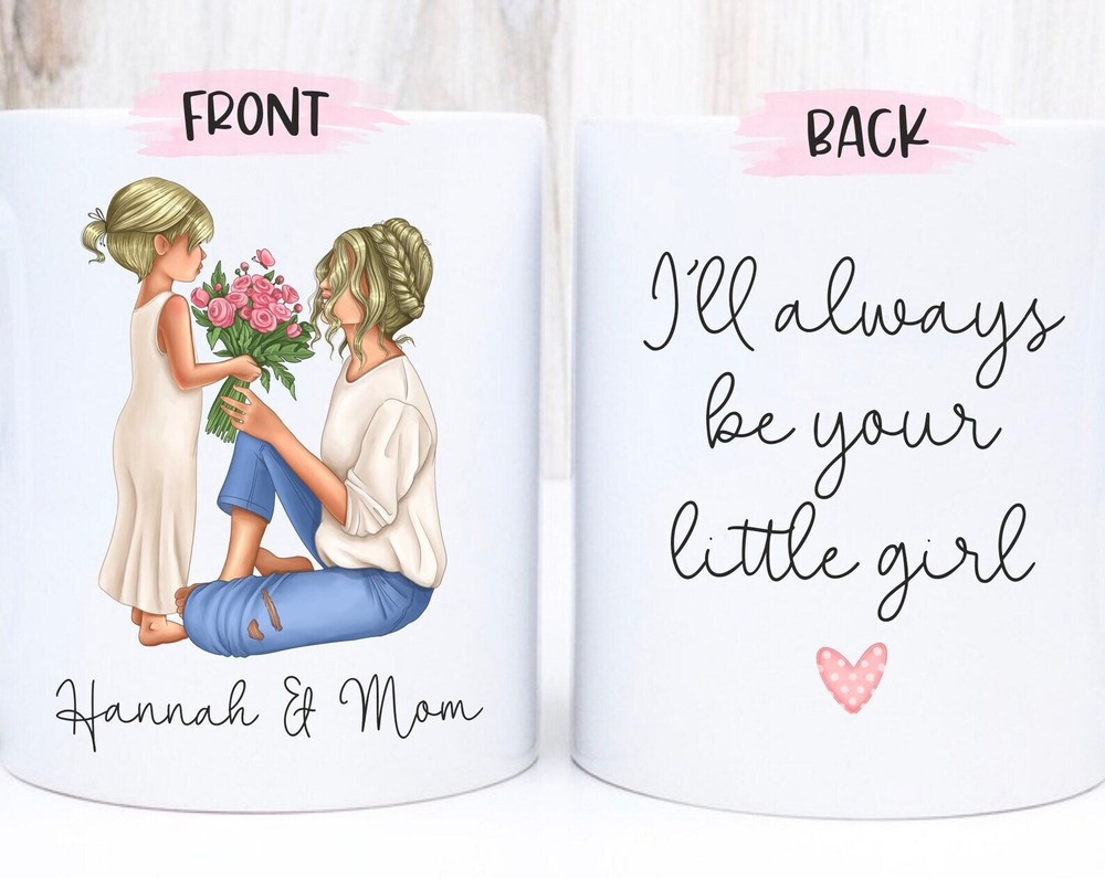 Mom And Daughter Mug Birthday Gift For Mom From Daughter Custom Mother Mug