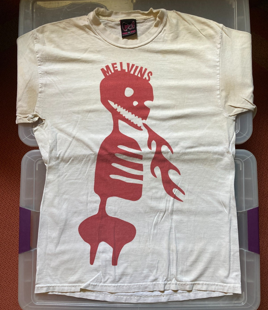 MELVINS - Red Skeleton  LARGE T-shirt - A Senile Animal Tour 2006