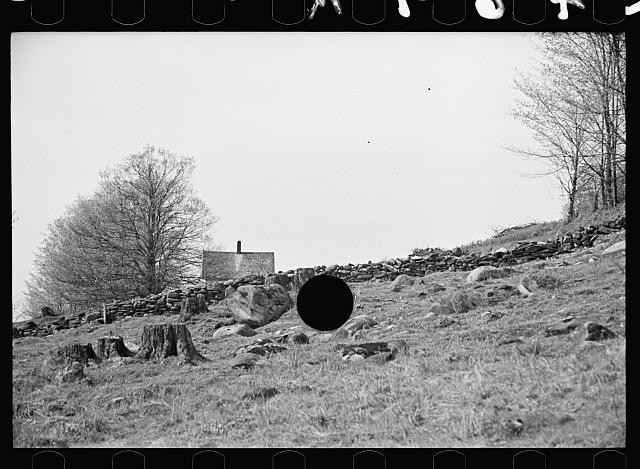 Photo:Vermont 1937 Rural Farm Landscape Stone Walls Arthur Rothstein FSA