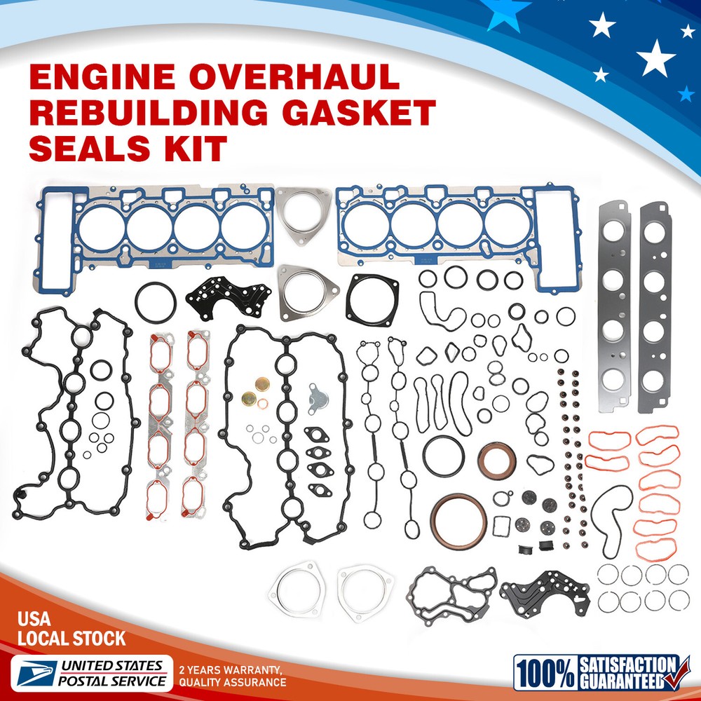 NEW Engine Overhaul Rebuilding Gasket Seals for Audi S5 A6 A8 Q7 VW Touareg 4.2L