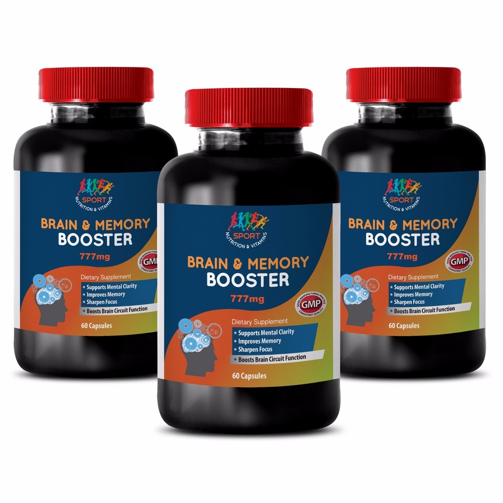 Boost Brain Power & Memory with 777mg Brain Complex Supplement 3B