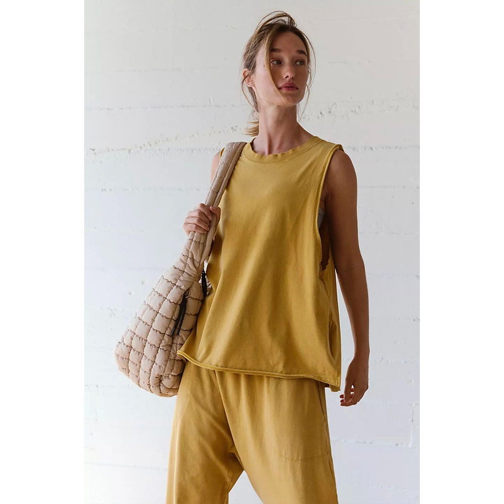 Free People Women's Hot Shot Relaxed Set, Dried Palm