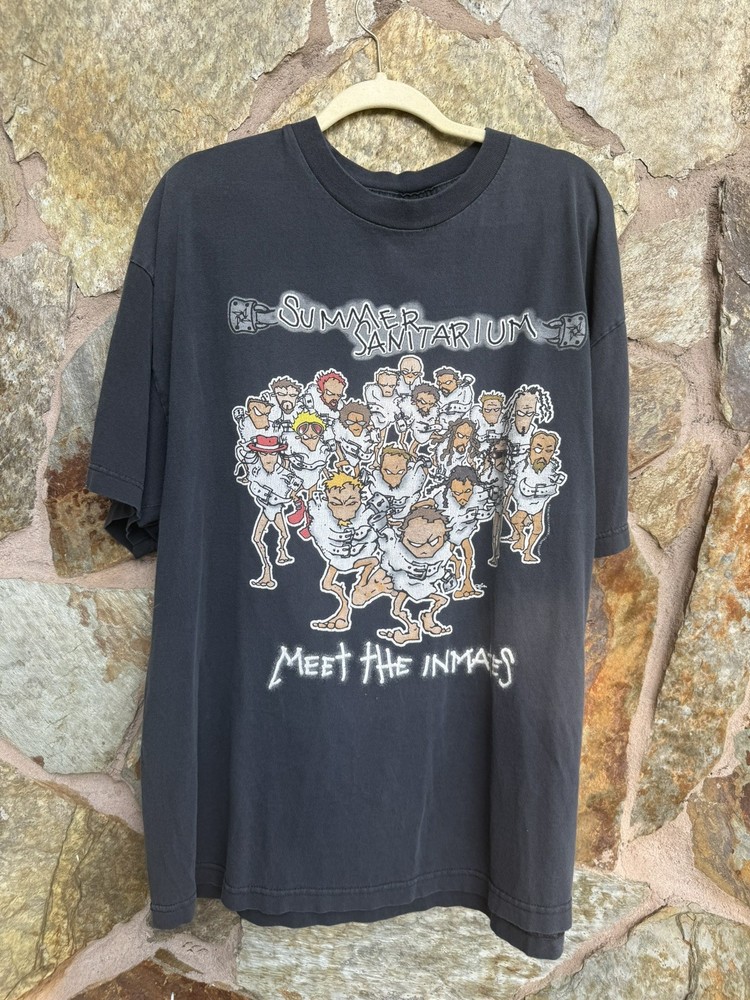 Metallica Korn Rock Summer Sanitarium Tour 2000 Band T-Shirt Size XL Vintage