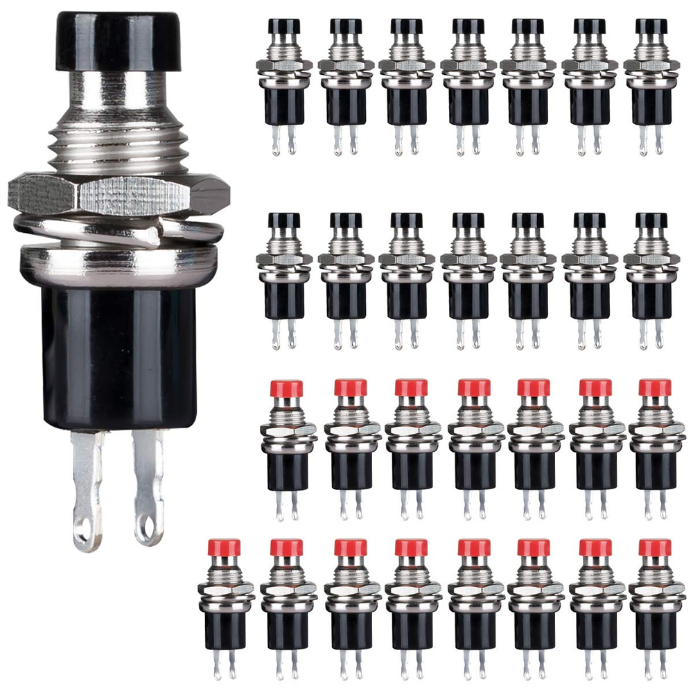 Momentary SPST NC Push Button Switch 2 Pin Mini Micro
