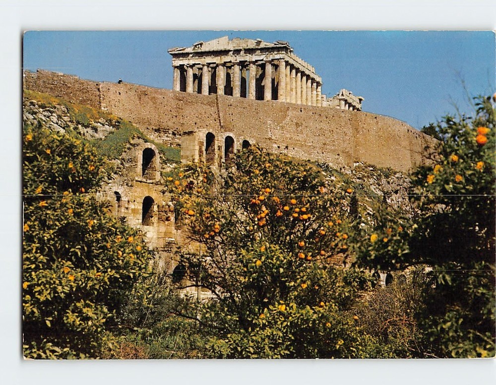 Postcard View of Acropolis Athens Greece