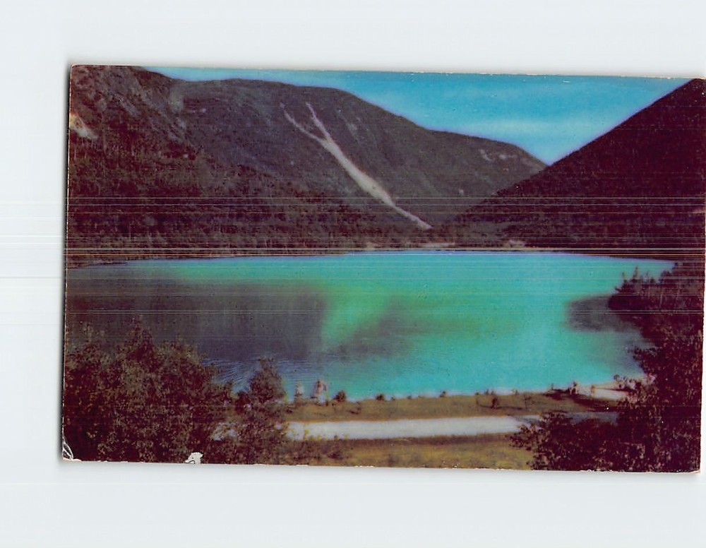 Postcard Echo Lake Franconia Notch White Mountains New Hampshire USA