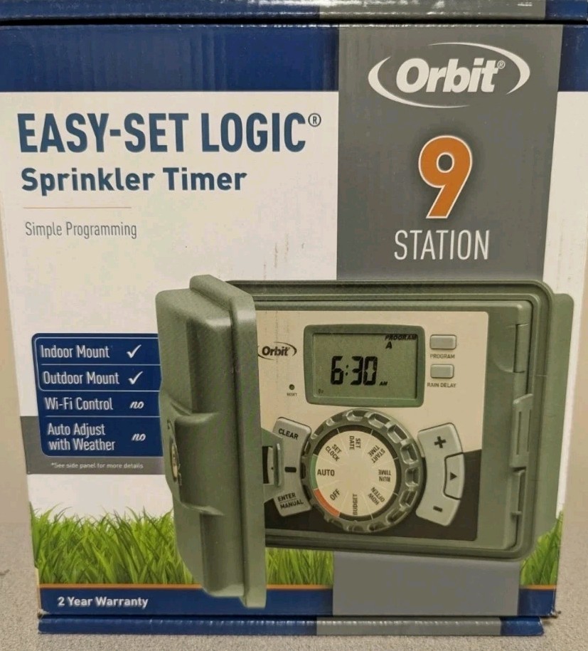 Open Box Orbit Easy-Set 9-Station Sprinkler Timer 57899