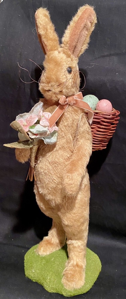 Bethany Lowe Velveteen 16” Rabbit Easter Bunny French Maisons De Vente Figure
