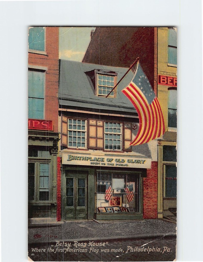 Postcard Betsy Ross House Philadelphia Pennsylvania USA