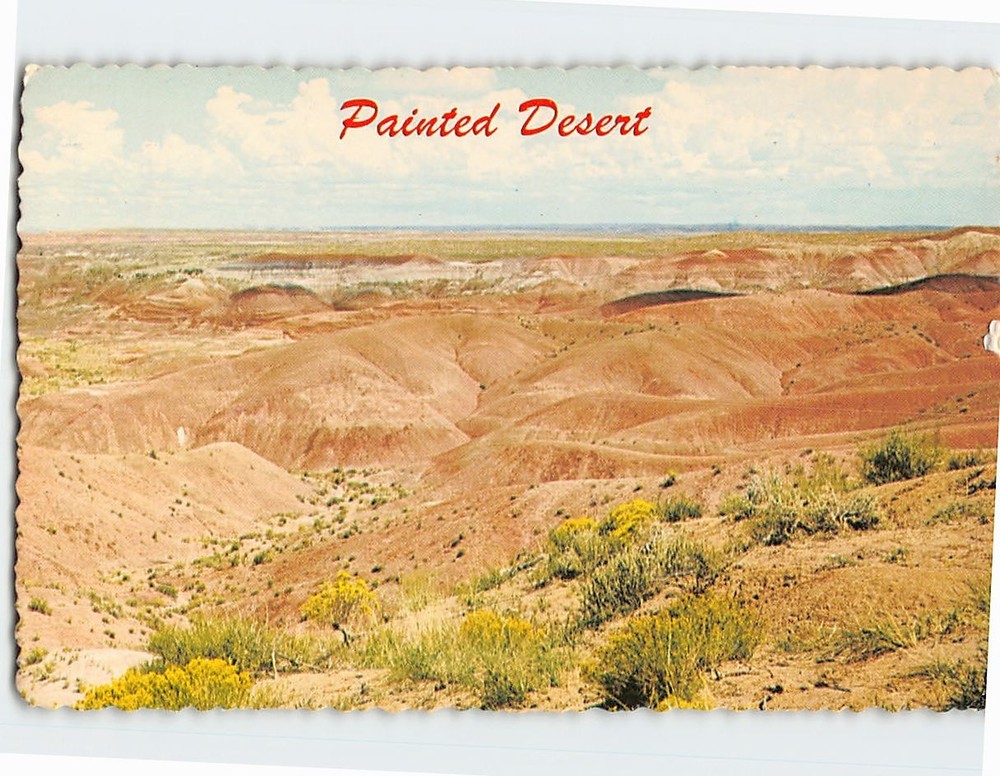 Postcard Painted Desert Northern Arizona USA