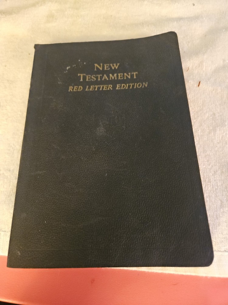 VTG New Testament Red Letter Edition World Publishing Self Pronouncing 1950's