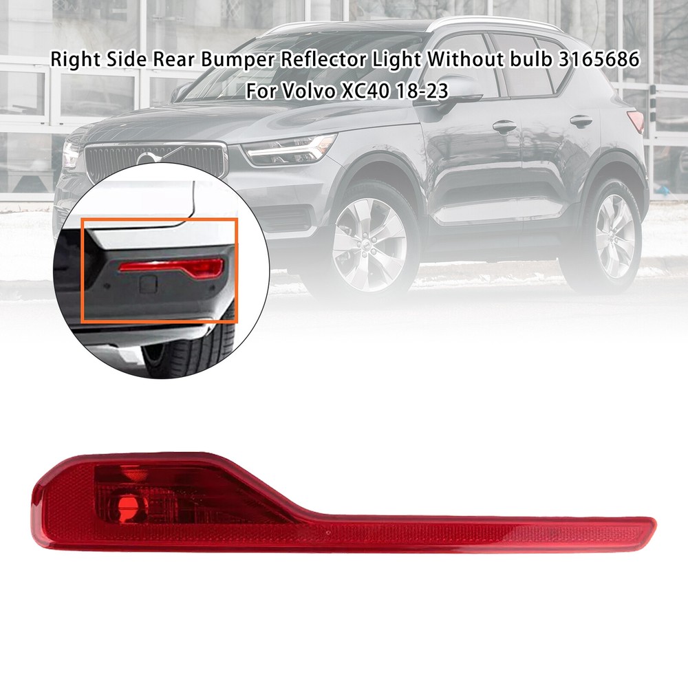 Volvo XC40 18-23 Right Rear Bumper Reflector Light No Bulb 3165686