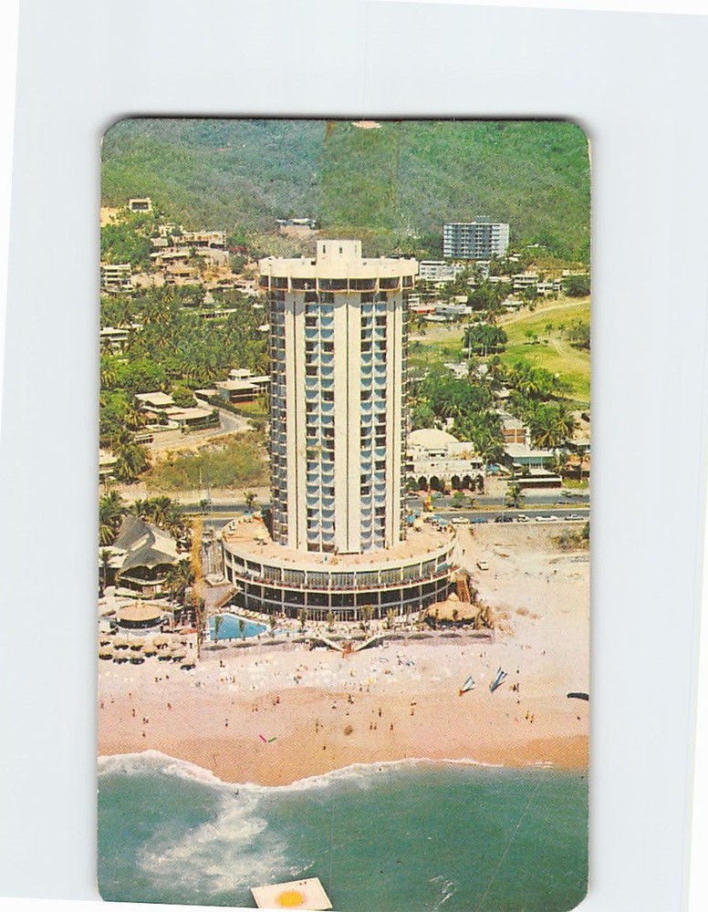 Postcard Aerial View Holiday Inn Hotel Acapulco Guerrero Mexico
