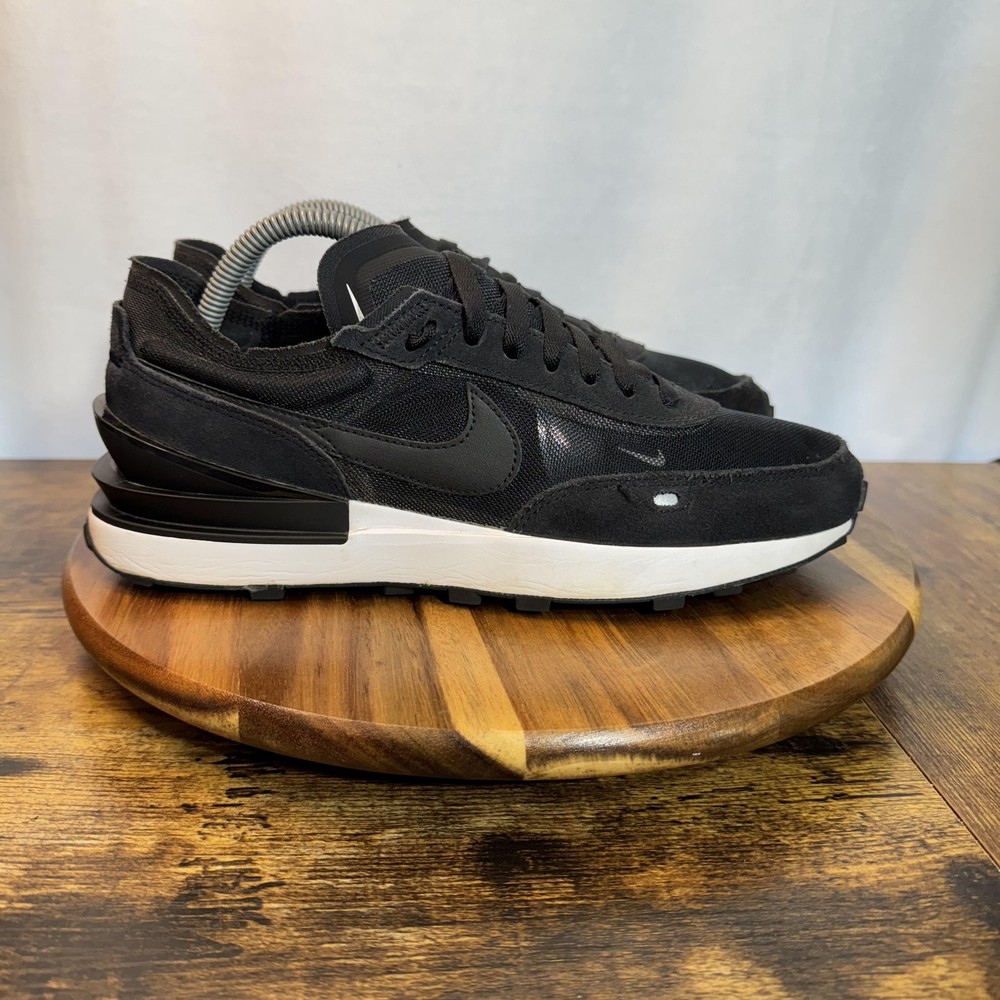 Nike Waffle One Shoes Mens Size 8.5 Black White Running Lightweight DA7995-001