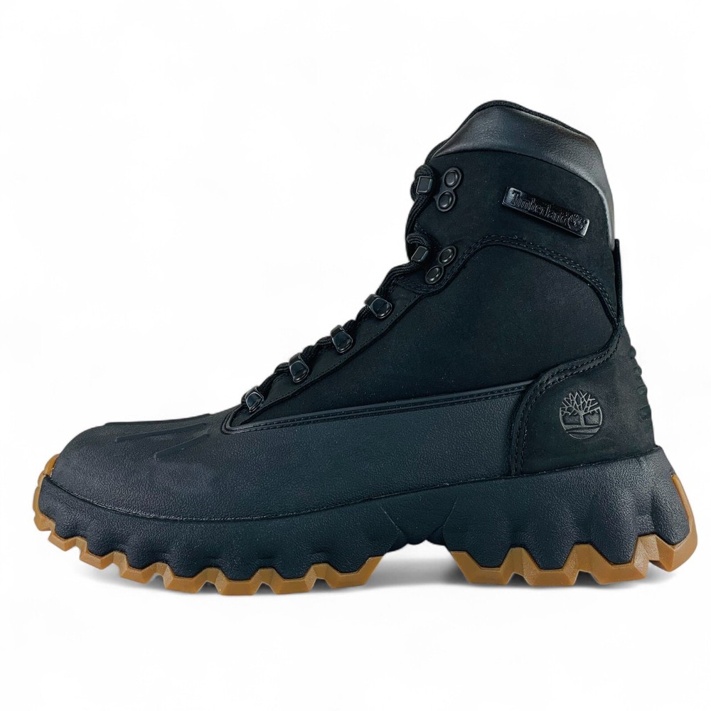 Timberland Men's TBL Edge Boot in Black Nubuck with Shell Toe TB0A5N9T001