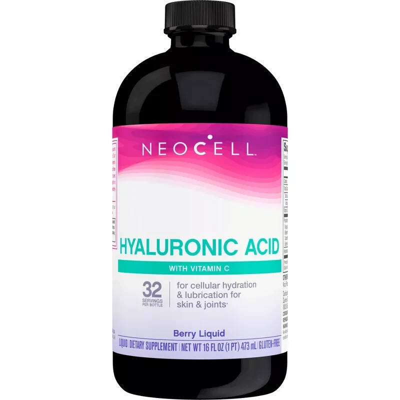 NeoCell Hyaluronic Acid Berry Liquid with Vitamin C; For Cellular Hydration for-image