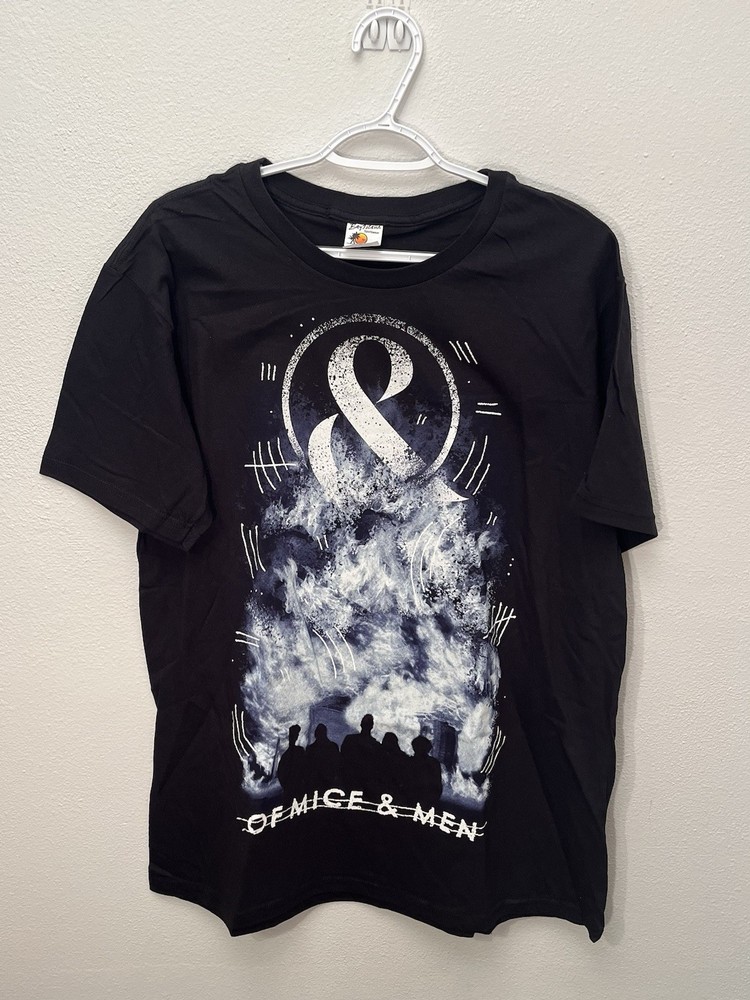 Of Mice And Men Band T-Shirt Unisex Size XL Tour Rock Music Black Concert Tee