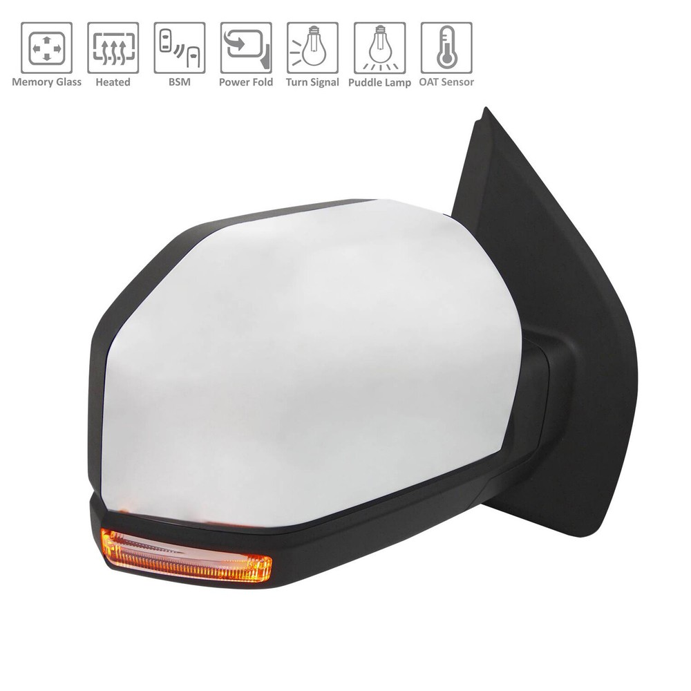 Heated Power Folding Signal Memory Right Side Door Mirror 128-10603R