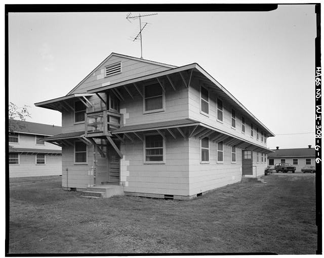 6. PERSPECTIVE VIEW NORTH REAR WEST SIDE - Fort McCoy, Building T-1863, Sparta,