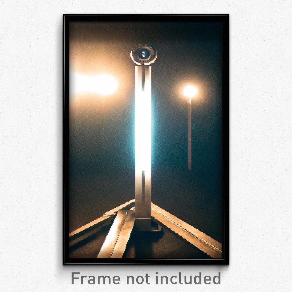 Pixel Art Poster - Dramatic Hibernaculum (8 Bit Psychedelic Video Game Print)