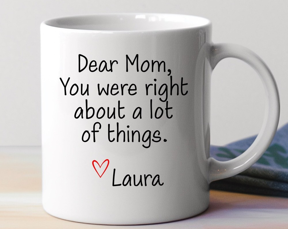 Mom You Were Right Mug Funny Mug Mother's Day Gifts Mom's Birthday Coffee Mug Fo