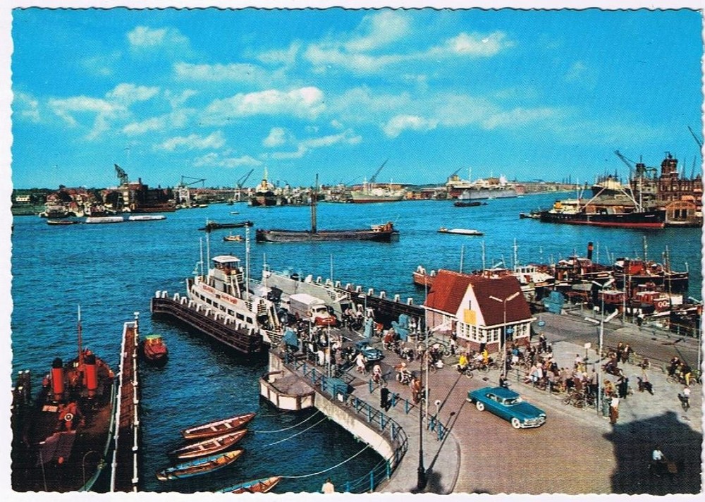 Holland Netherlands Postcard Amsterdam View At The Y