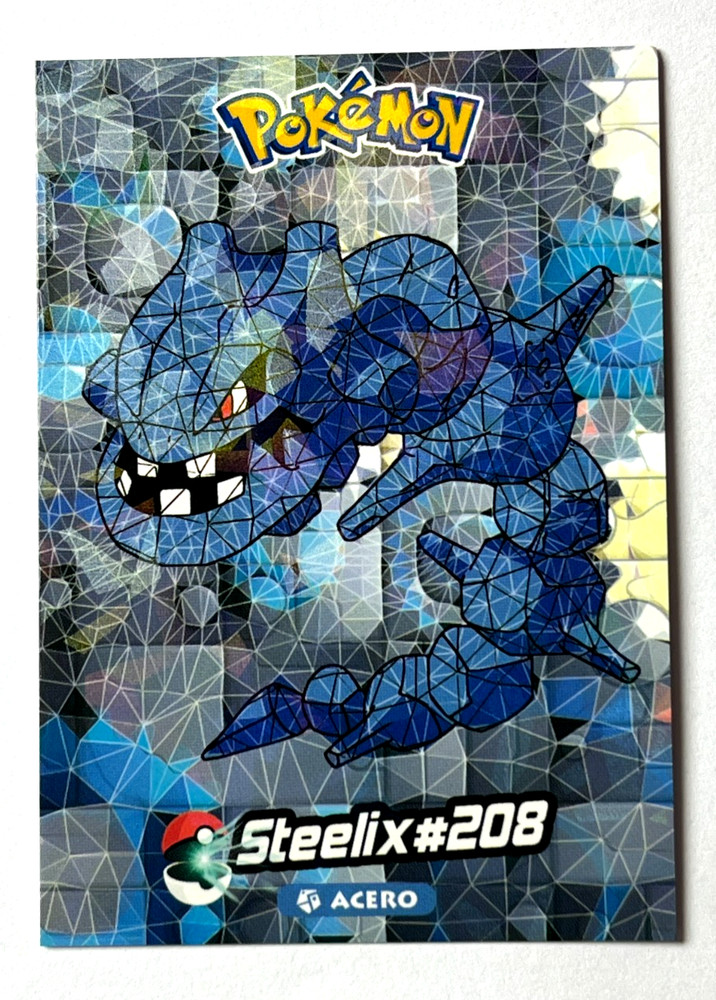 2025 POKEMON JOHTO STAINED GLASS Crystal Card #057 STEELIX Peru Foil
