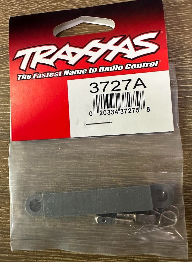 Traxxas® TRA3727A Battery hold-down plate (grey) metal posts (2) body clips 2