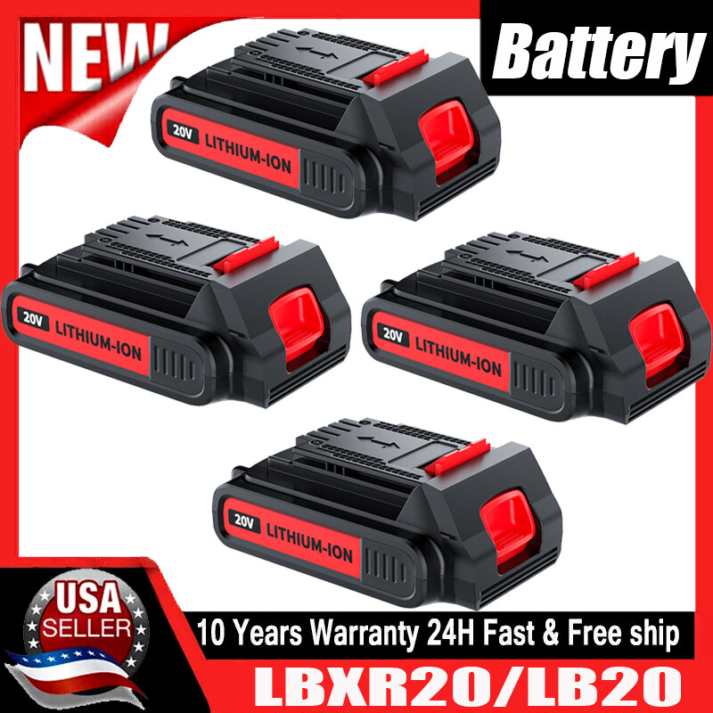 Black and Decker 20V MAX LBXR20 LBX20 Lithium Battery Replacement