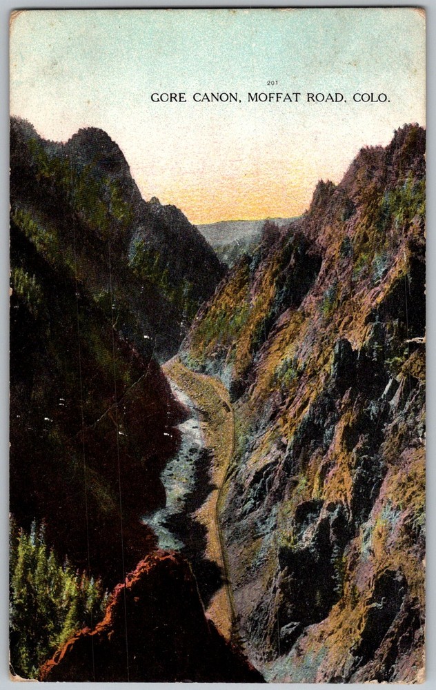 Antique Postcard Gore Canon Moffat Gore Canon (moffat Road), CO 1910s