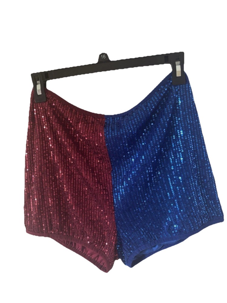 Womens High Waisted Sequin Shorts Size Small