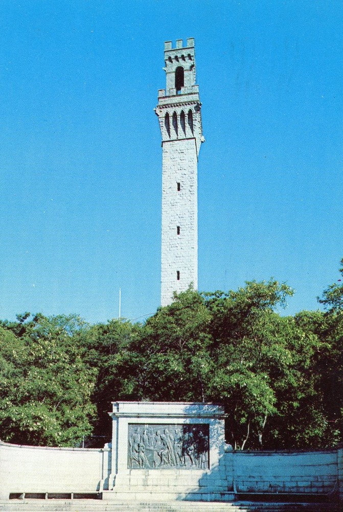Pilgrim Monument, Provincetown, Cape Cod, Massachusetts, Posted, VG --POSTCARD