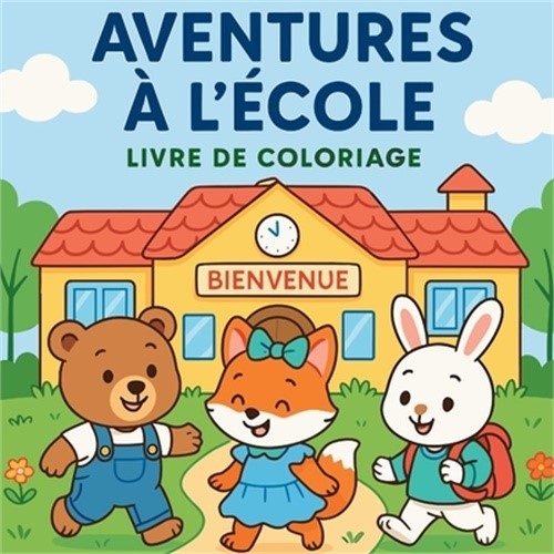 Aventures � l'�cole - Livre de coloriage (Paperback or Softback)