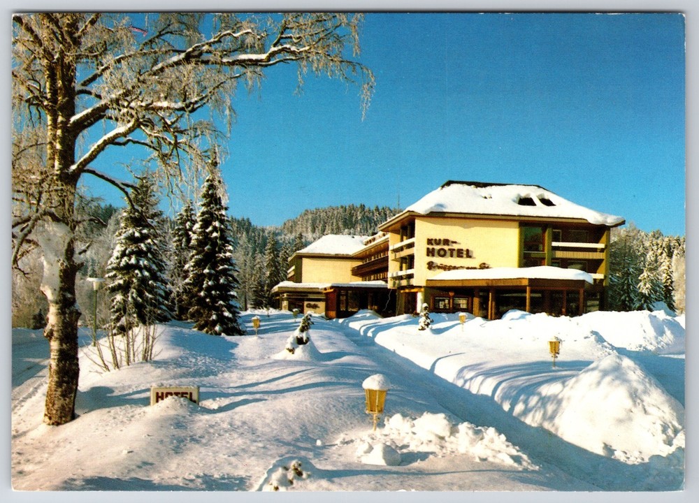 Germany Titisee Neustadt Kurhotel Brugger am See Continental Postcard