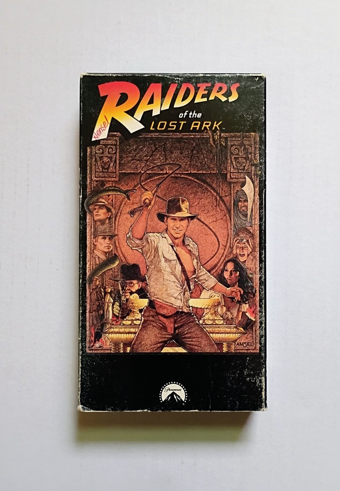 Raiders of the Lost Ark VHS (Paramount, 1981) Steven Spielberg Harrison Ford