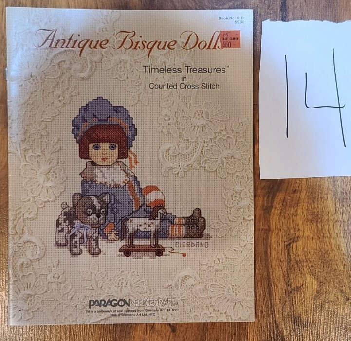 ANTIQUE BISQUE DOLLS Timeless Treasures cross stitch patterns Paragon