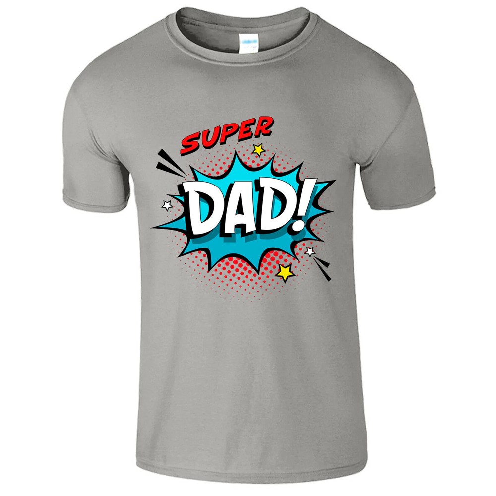 Super Dad Men's T Shirt Funny Daddy Husband Fathers Day Birthday New Gift Tee