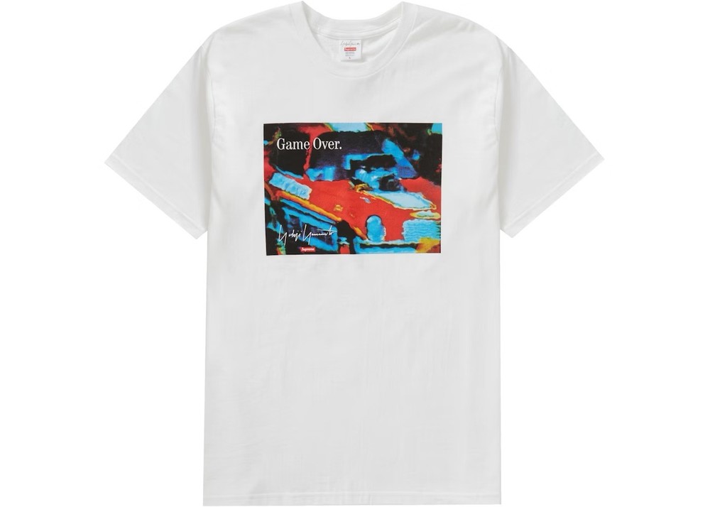 Men’s Medium Supreme Yohji Yamamoto White Game Over Tee T Shirt