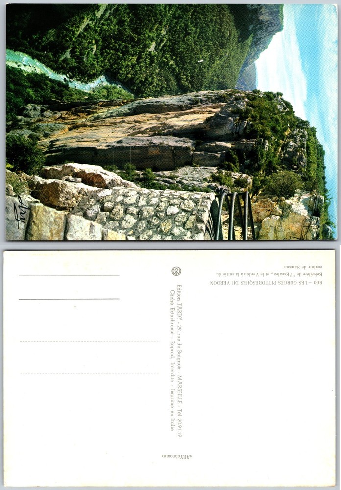 Continental Gorges Du Verdon France Postcard