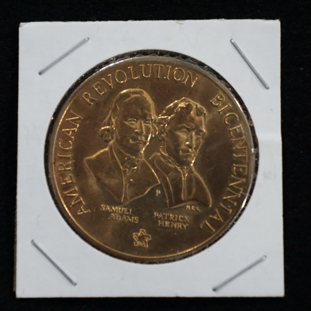 American Revolution Bicentennial Bronze Numismatic Medal Samuel Adams