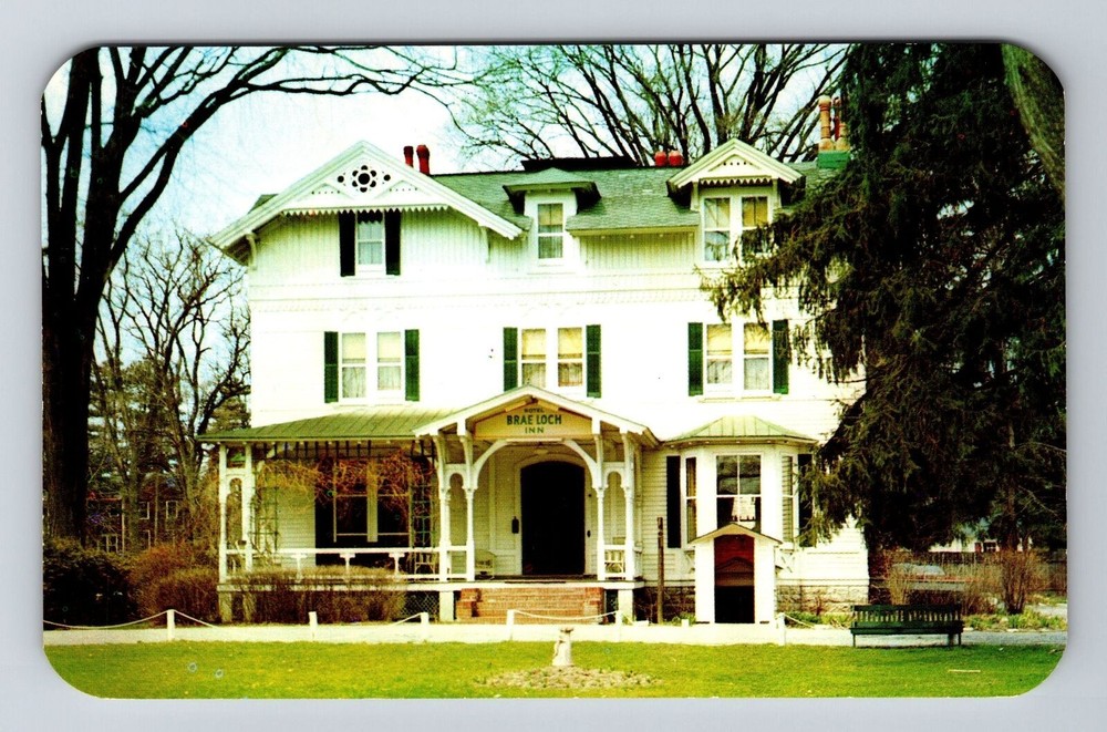 Cazenovia NY-New York, Hotel, Brae Loch Inn, Scenic, Vintage Postcard
