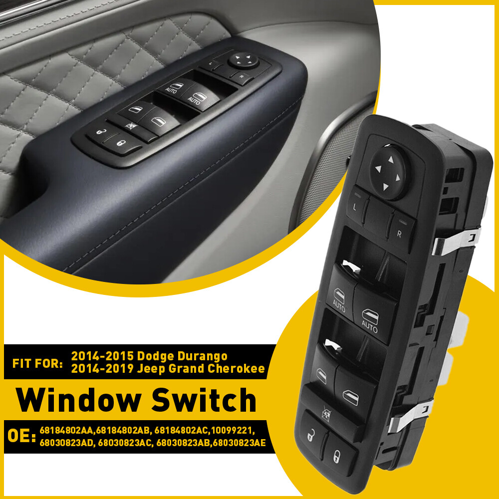 For Jeep 2014 2015-2019 Driver Cherokee Door Master Power Window Control Switch