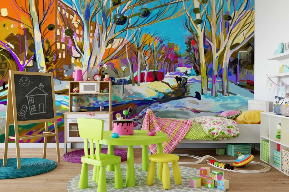 3D City Street Illustration Wall Murals Wallpaper Murals Wall Sticker