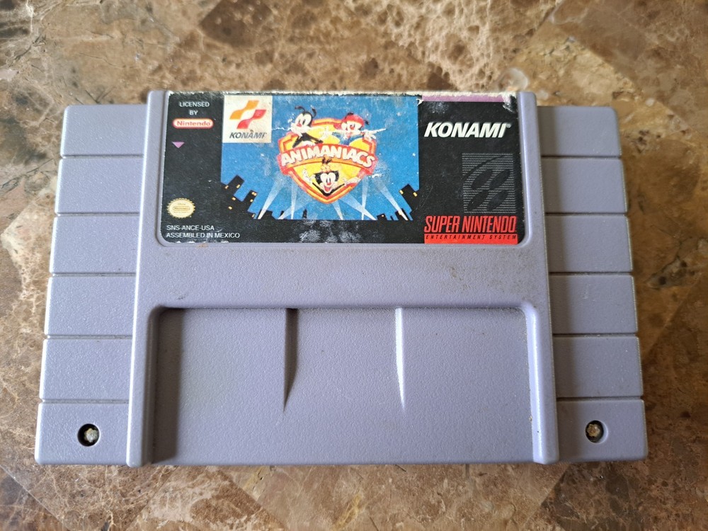 Animaniacs Super Nintendo SNES Authentic Working Free Fast Shipping