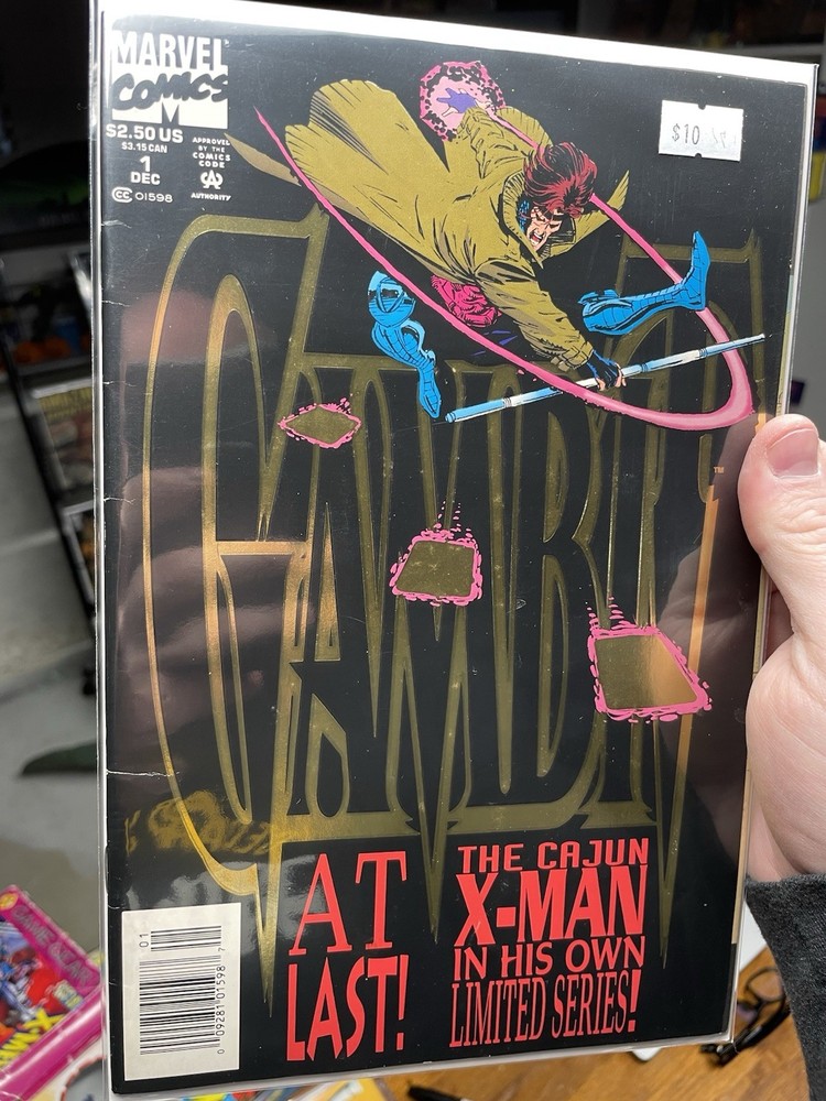 Gambit 1 Newsstand 🔑 Solo Story Low Grade Marvel 1993 Deadpool