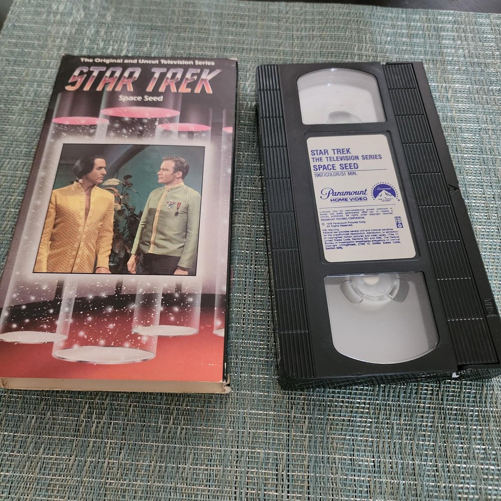 Star Trek The Next Generation Space Seed VHS Original Series Episode Tested