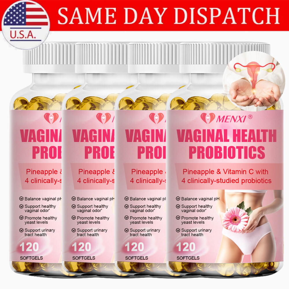 Vaginal Probiotics for Women with Vitamin C – 120 Pills for Digestive & Vaginal Health  