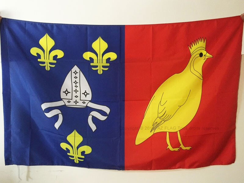 Charente Maritime Flag 3x5 Feet - French Department of France - 90cm Pole